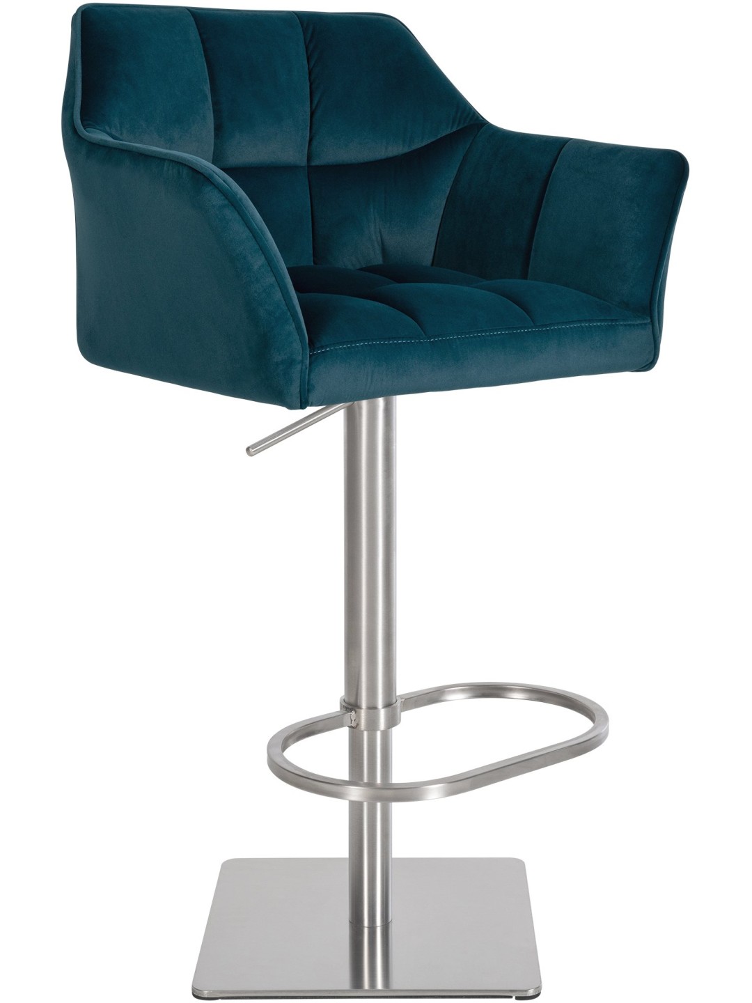 Tabouret de bar Damaso E velours, vert
