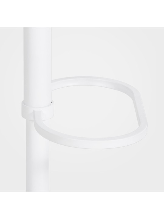 Tabouret de bar Damaso W velours, gris