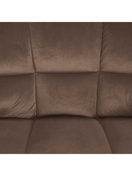 Tabouret de bar Damaso W velours, brun Tabouret de bar Damaso W velours, brun