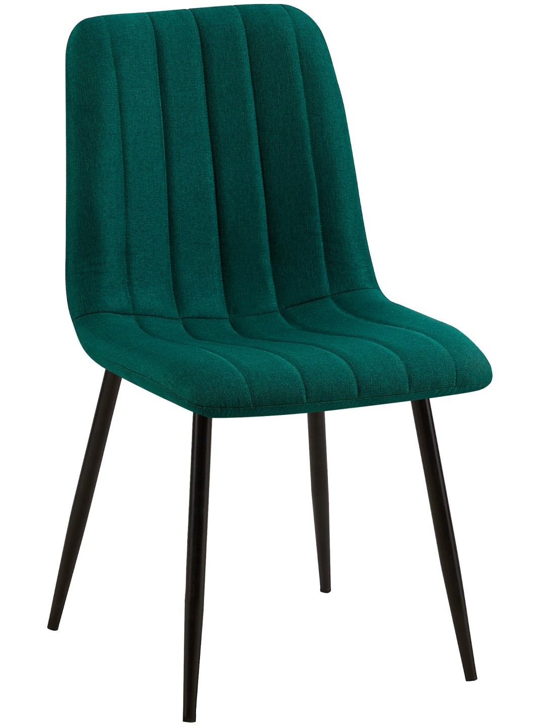 Chaise Dijon tissu, vert foncé
