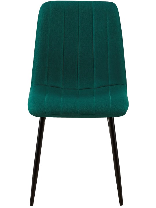 Chaise Dijon tissu, vert foncé