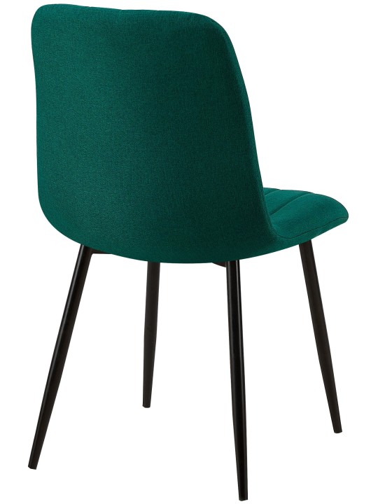 Chaise Dijon tissu, vert foncé