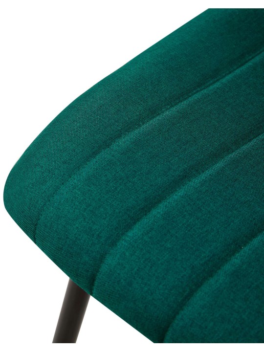 Chaise Dijon tissu, vert foncé