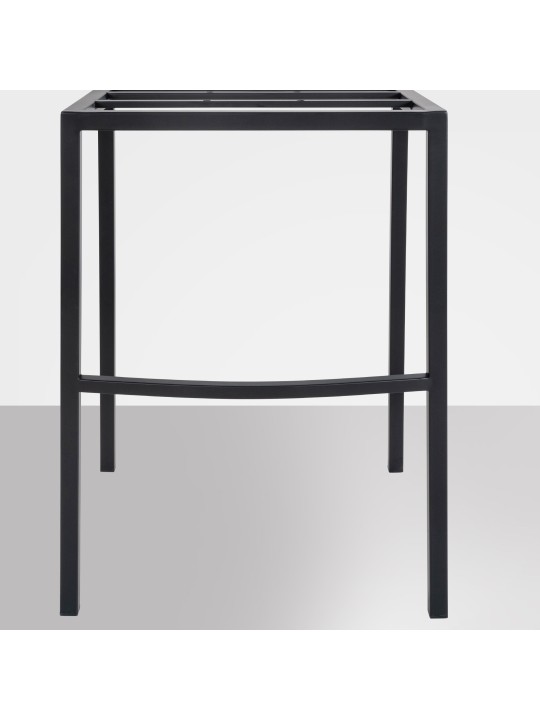 Tabouret de bar Damaso B velours avec structure 4 pieds, vert