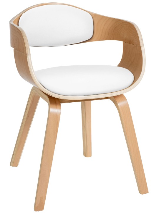 Chaise visiteur Kingston, naturel/blanc Chaise visiteur Kingston, naturel/blanc