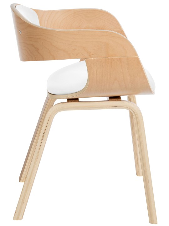 Chaise visiteur Kingston, naturel/blanc Chaise visiteur Kingston, naturel/blanc