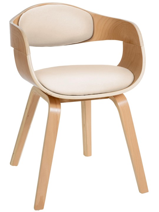 Chaise visiteur Kingston, naturel/crème Chaise visiteur Kingston, naturel/crème