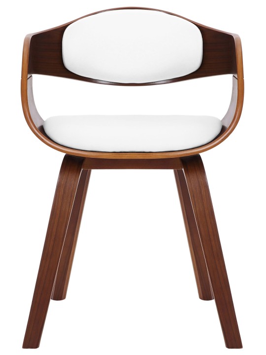 Chaise visiteur Kingston, noyer/blanc Chaise visiteur Kingston, noyer/blanc