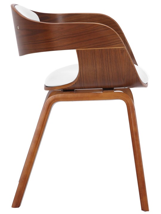 Chaise visiteur Kingston, noyer/blanc Chaise visiteur Kingston, noyer/blanc