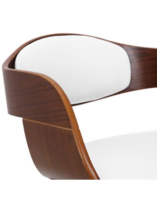 Chaise visiteur Kingston, noyer/blanc Chaise visiteur Kingston, noyer/blanc