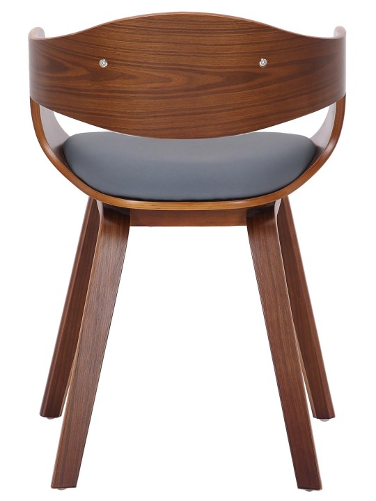 Chaise visiteur Kingston simili cuir, noyer/gris Chaise visiteur Kingston simili cuir, noyer/gris