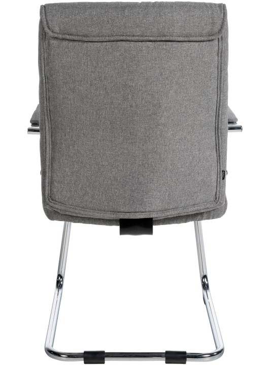 Chaise visiteur Sievert tissu, gris clair