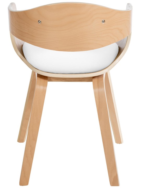 Lot de 2 chaises Kingston simili cuir, naturel/blanc Lot de 2 chaises Kingston simili cuir, naturel/blanc