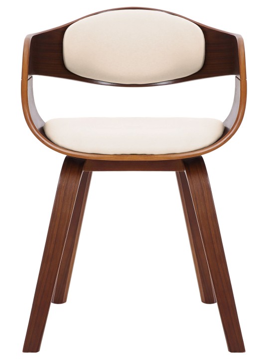 Lot de 2 chaises Kingston simili cuir, noyer/crème Lot de 2 chaises Kingston simili cuir, noyer/crème