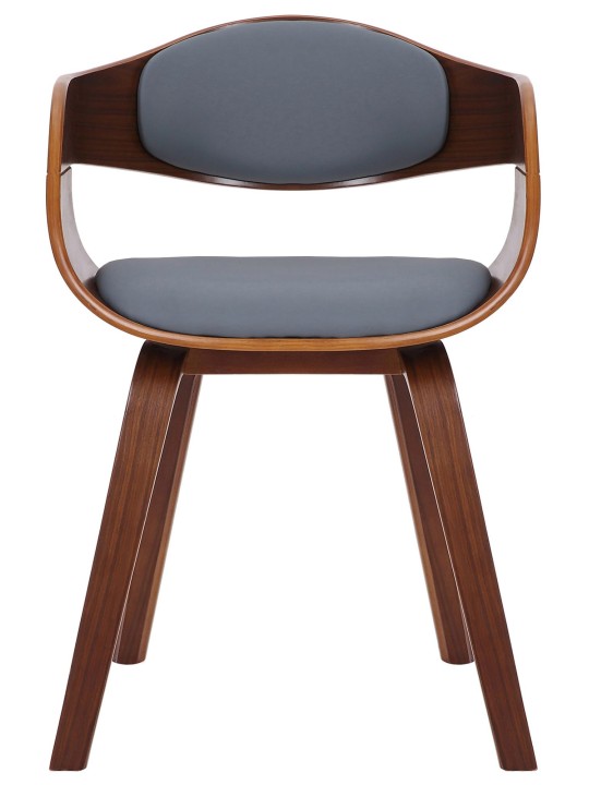 Lot de 2 chaises Kingston simili cuir, noyer/gris Lot de 2 chaises Kingston simili cuir, noyer/gris