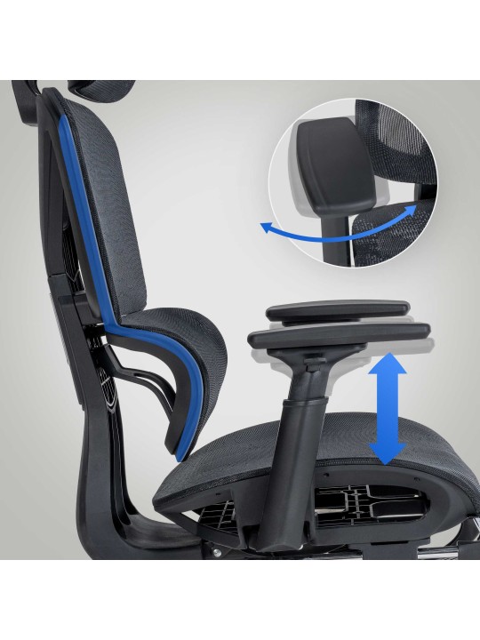 Chaise de bureau Grover, noir