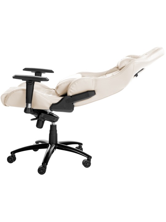 Chaise de bureau Keren cuir véritable, crème Chaise de bureau Keren cuir véritable, crème