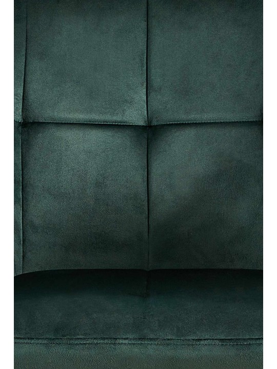 Lot de 2 chaises de salle à manger Emia velours, vert