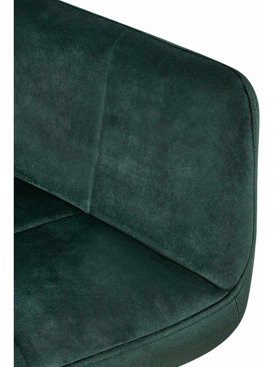 Lot de 2 chaises de salle à manger Emia velours, vert