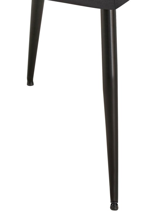 Lot de 2 chaises de salle à manger Emia velours, noir Lot de 2 chaises de salle à manger Emia velours, noir