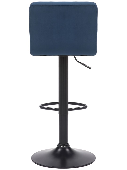 Tabouret de bar Feni velours, bleu