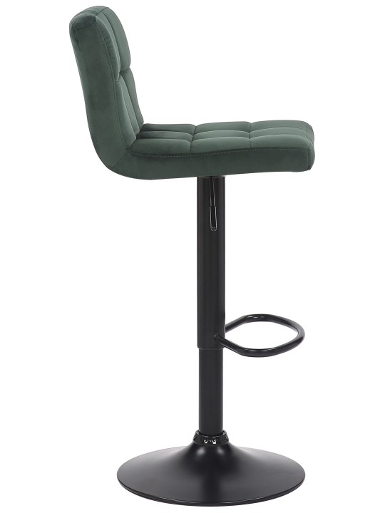 Tabouret de bar Feni velours, vert