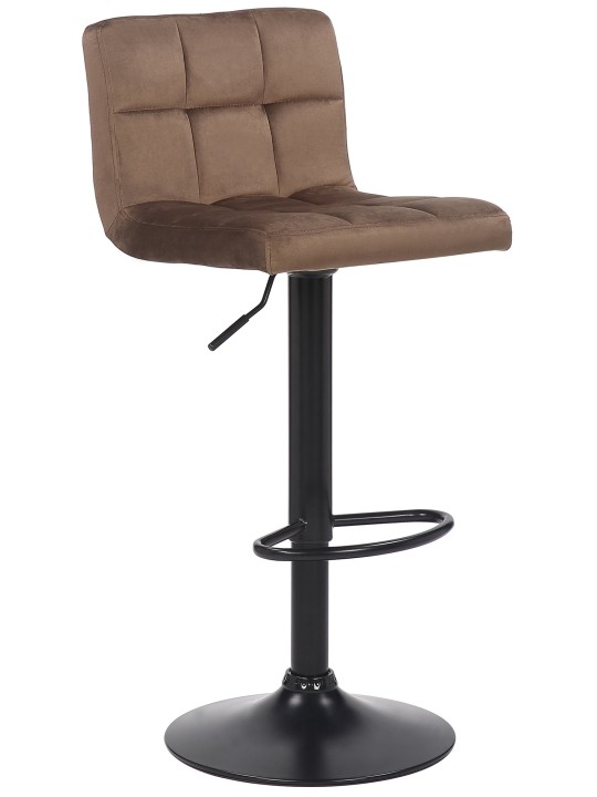 Tabouret de bar Feni velours, brun