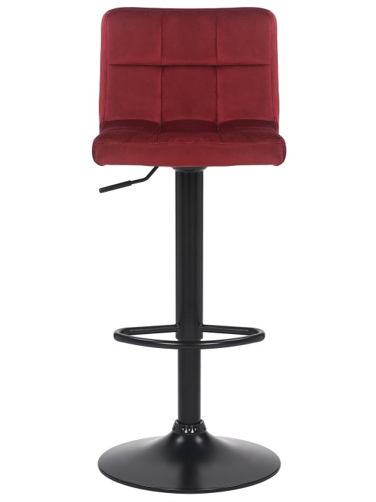 Tabouret de bar Feni velours, rouge