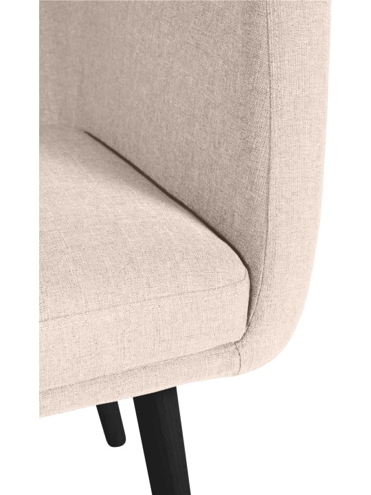 Chaise visiteur Utrecht tissu, beige
