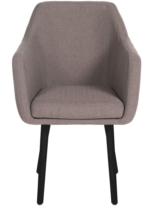 Chaise visiteur Utrecht tissu, taupe Chaise visiteur Utrecht tissu, taupe