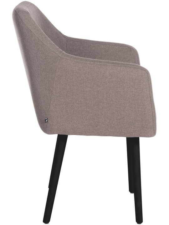 Chaise visiteur Utrecht tissu, taupe Chaise visiteur Utrecht tissu, taupe