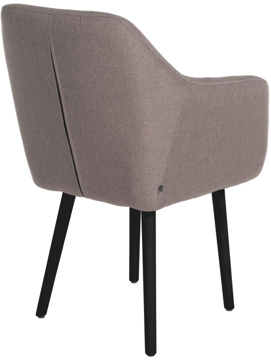 Chaise visiteur Utrecht tissu, taupe Chaise visiteur Utrecht tissu, taupe