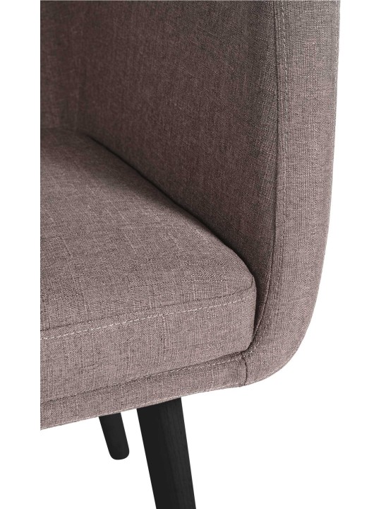 Chaise visiteur Utrecht tissu, taupe Chaise visiteur Utrecht tissu, taupe