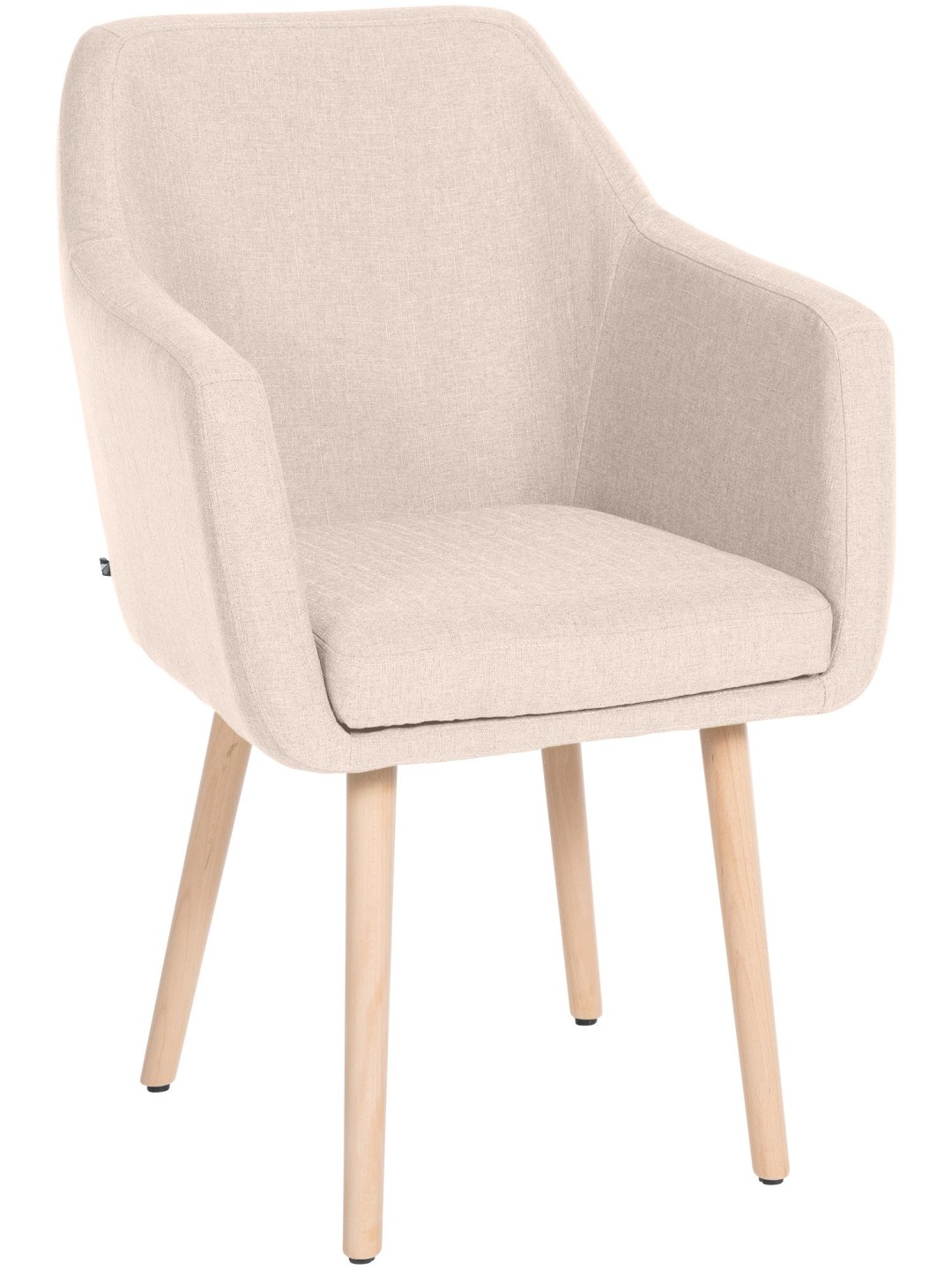 Chaise visiteur Utrecht tissu naturel, beige
