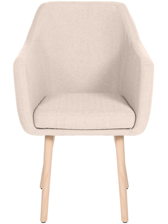 Chaise visiteur Utrecht tissu naturel, beige