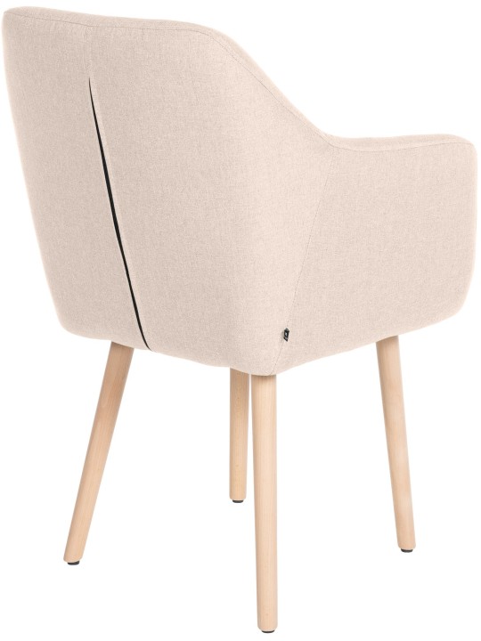 Chaise visiteur Utrecht tissu naturel, beige