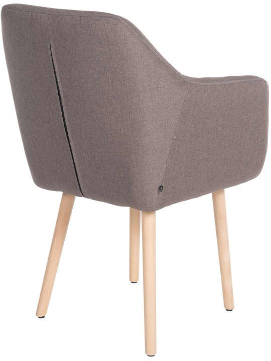 Chaise visiteur Utrecht tissu naturel, taupe