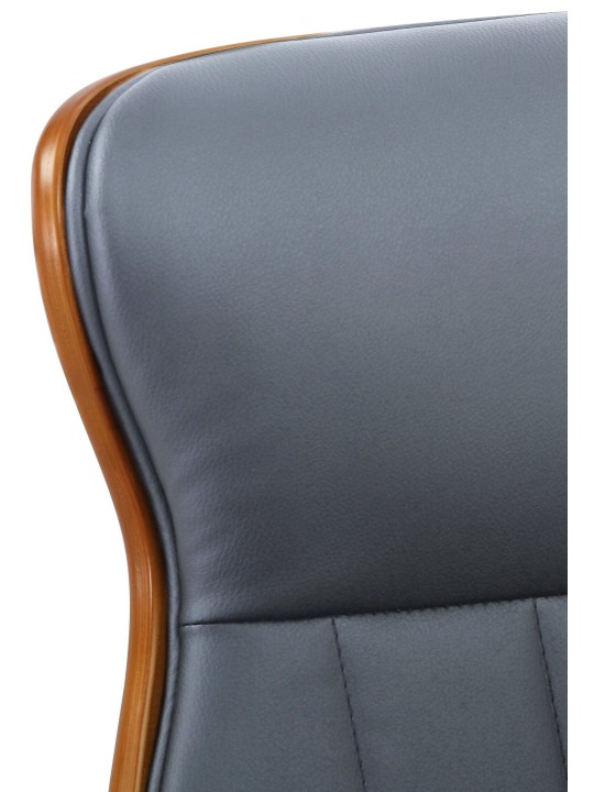 Chaise de bureau Melilla simili cuir, noyer/gris Chaise de bureau Melilla simili cuir, noyer/gris