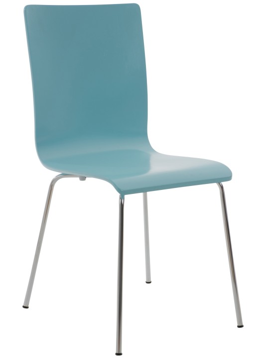Chaise visiteur Pepe, bleu clair