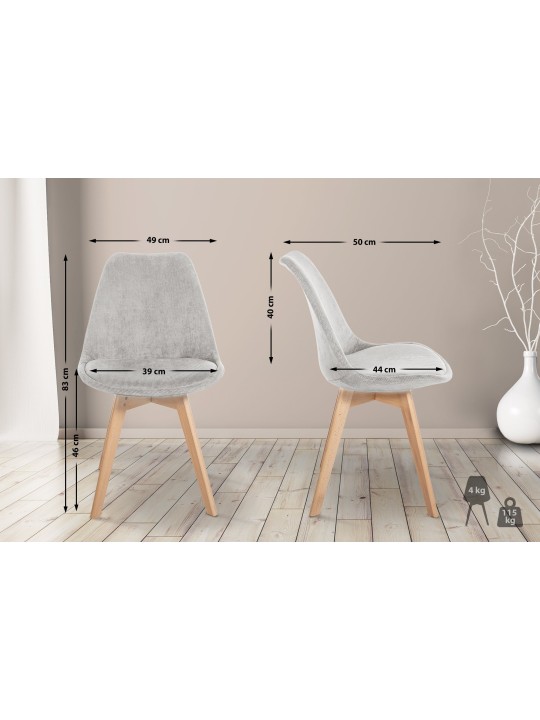 Chaise Linares Cord, beige