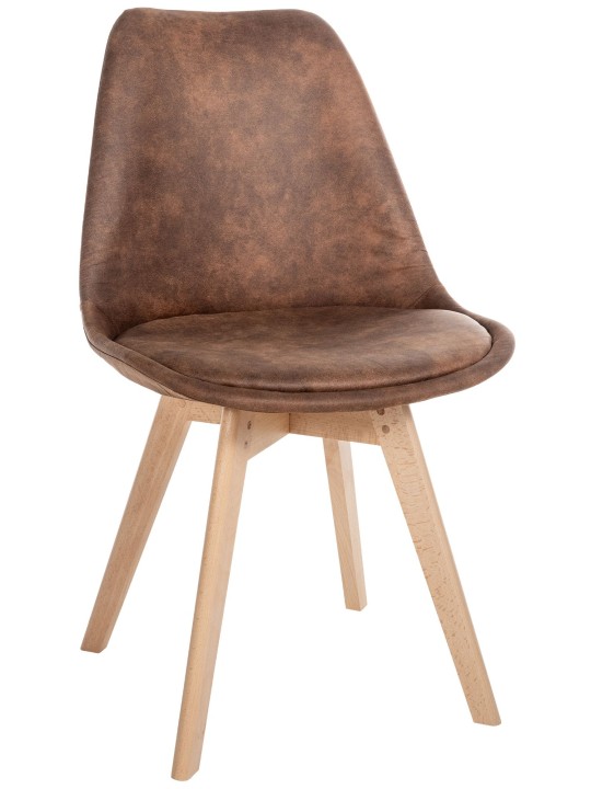 Chaise Linares Vintage, brun