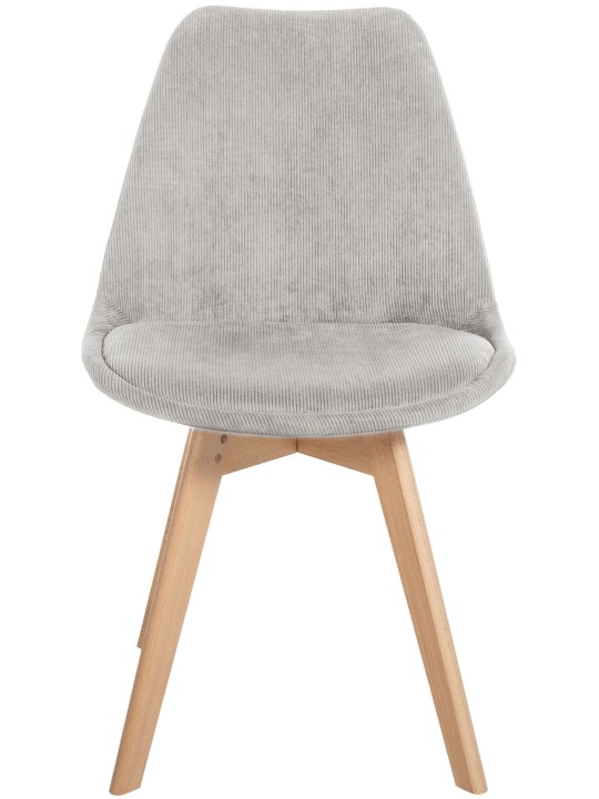 Ensemble de 4 chaises Linares Cord, beige