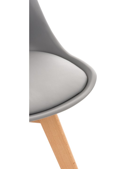Ensemble de 4 chaises Linares, gris