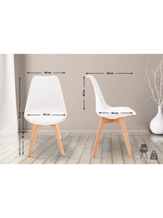Chaise Linares, blanc