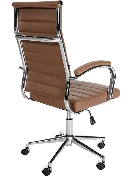 Chaise de bureau Mollis cuir véritable, brun clair Chaise de bureau Mollis cuir véritable, brun clair