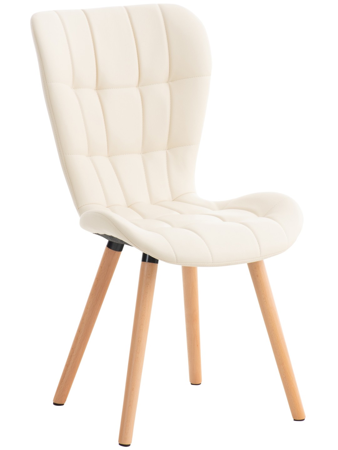 Chaise Elda PU natura, crème