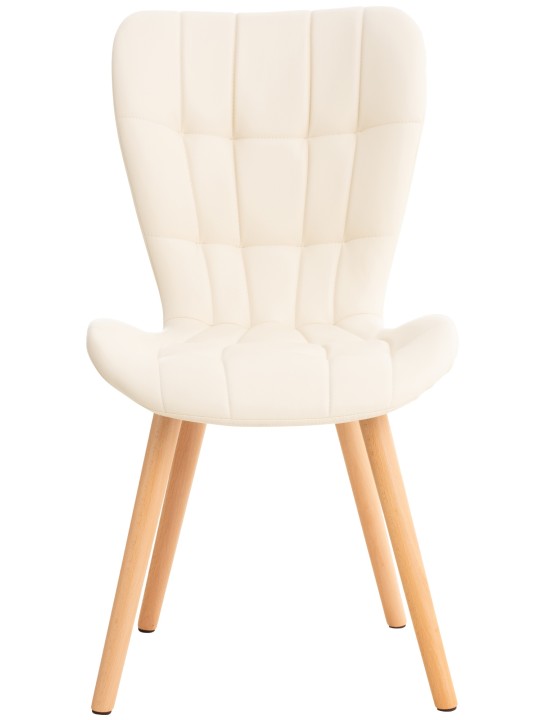 Chaise Elda PU natura, crème