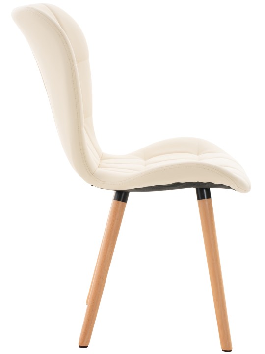 Chaise Elda PU natura, crème