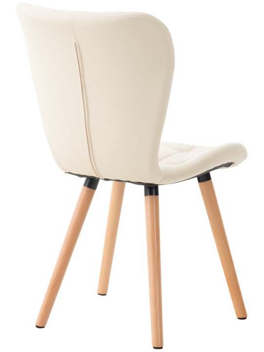 Chaise Elda PU natura, crème