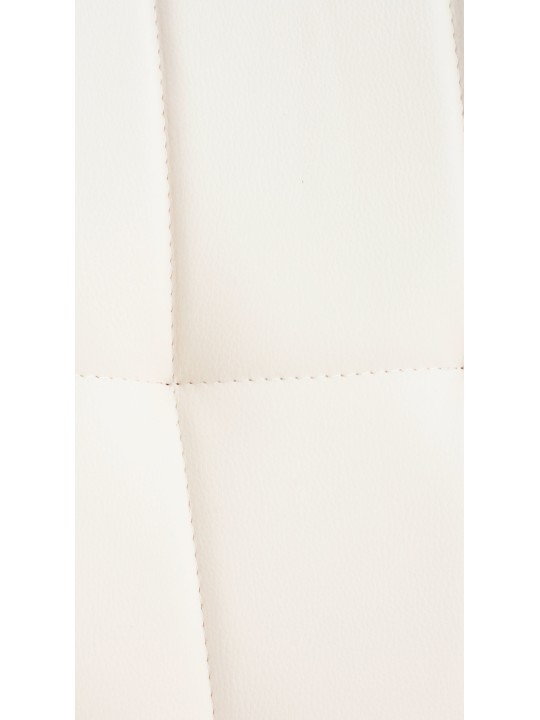 Chaise Elda PU natura, blanc